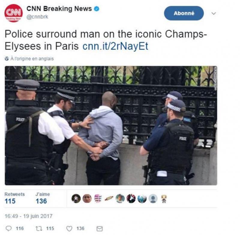 L'assaillant avait été convoqué par le renseignement — Champs-Elysées