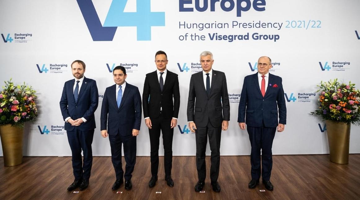 Tenue à Budapest de la 1ère réunion ministérielle "V4+Maroc" du Groupe de Viseg…